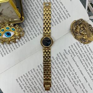 Gold Tone Chunky Women's Watch